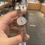 佐羅貴族時(shí)尚鑲鉆防水女士手表2026新款瑞士進(jìn)口精致小表盤(pán)輕奢正品機械表 滿(mǎn)天星玫瑰金一22MM