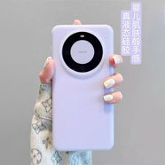 森瑜適用華為mate60pro手機殼新款液態(tài)硅膠果凍殼mate60手機殼防摔親膚磨砂不粘指紋保護套 真液態(tài)果凍殼-紫色 華為mate60Pro+
