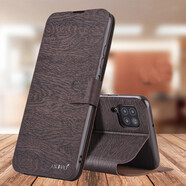 ALIVO 適用華為nova6se手機殼翻蓋保護皮套NOVA6SE全包防摔硅膠軟殼JNY男女AL10 【nova6se】橡木棕+鋼化膜