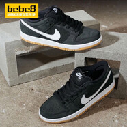 耐克（NIKE）bebe8 Dunk Low SB 低幫男女子運動休閑滑板鞋 黑白CD2563-006 40