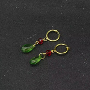 動(dòng)漫周邊哈爾的移動(dòng)城堡項鏈耳夾水滴耳環(huán)cosplay戒指吊墜宮崎駿 款2圈夾-不需要耳洞