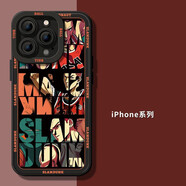 品盟 適用于蘋果15promax手機(jī)殼硅膠軟殼防摔后殼iPhone14個(gè)性彩繪籃球新款男士潮牌保護(hù)套 籃球英文 蘋果14promax