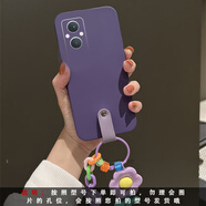 迅炫花朵掛件適用oppoa1pro手機(jī)殼a2x斜挎a3可背帶a5日韓a7硅膠a8小眾a31斜跨a9a11a32a53a59a97a96a55 暗紫色-(打扣)紫花朵掛墜 OPPOA92s