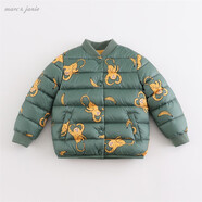 MARC&JANIE馬克珍妮童裝冬裝 寶寶超輕羽絨服 男女童兒童輕薄羽絨外套221701 香蕉猴子【213331】 110
