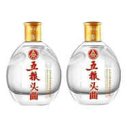 五糧液2018年五糧頭曲小酒45度100ml小瓶濃香型白酒老酒 45度 100mL 2瓶 2018年五糧頭曲小酒