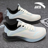 安踏（ANTA）男鞋冬季運動(dòng)鞋2025新款網(wǎng)面透氣減震耐磨跑步鞋男輕便休閑鞋子男 象牙白/幻景藍5564F 毒刺 42