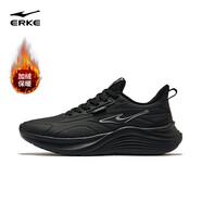 鴻星爾克運動(dòng)鞋男回彈加絨保暖革面鞋流星防滑耐磨跑步鞋