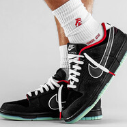 耐克（NIKE）【潮】aj男鞋籃球鞋夏季AirJordan1AJ1板鞋時(shí)尚百搭輕便運動(dòng)鞋 DO2327-011/黑色夜光 44.5