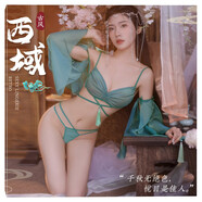 霏慕情趣內(nèi)衣 夫妻刺激 高檔性感睡衣黑絲絲襪性感誘惑女角色扮演用品 阿依娜異域風(fēng)情流蘇水袖舞女裝7886
