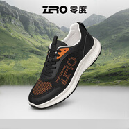 零度Zero男鞋2025秋季新款輕便運動(dòng)休閑透氣飛織舒適戶(hù)外休閑網(wǎng)面 83黑色 38