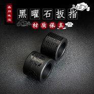 晶邦般若波羅蜜多心經(jīng)戒指黑曜石扳指霸氣男龍嘯九天指環(huán)龍轉(zhuǎn)運(yùn)護(hù)身符 心經(jīng)款-內(nèi)徑21MM