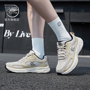 飛躍（Feiyue）飛男鞋網(wǎng)面跑鞋2025夏季新款鞋子男士緩震舒適透氣跑步運動(dòng)潮鞋 米/卡其 39