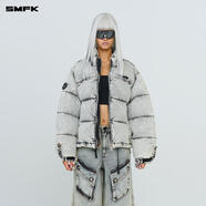 SMFKWild野馬經(jīng)典牛仔棉服 白雪花 CG011CW 白雪花 M