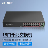 ZT-net16/18/24口交換機 百兆千兆企業(yè)宿舍網(wǎng)絡(luò )分流器 弱電箱寬帶網(wǎng)線(xiàn)分線(xiàn)器 18口全千兆/鋼殼/即插即用