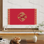 高端電視屏幕保護罩 TCL50/60/65/75/85寸電視機防塵罩液晶電視保 紅荷-彈力電視機罩 寬135-160高83-100cm(一般對應69