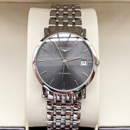 【二手99新】浪琴（LONGINES）男表博雅系列 商務(wù)休閑男士超薄自動機(jī)械手表 瑞士品牌天文臺認(rèn)證 34.5mm 灰盤條刻 L4.809.4.72.6