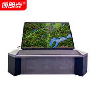 博朗克（BOLANGKE）升降屏電子作戰沙盤(pán)110英寸大屏作戰指揮室觸摸一體機現代化作戰指揮屏電子沙盤(pán)