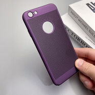 夜凡 適用蘋(píng)果6s/6plus手機(jī)殼防摔透氣散熱iPhone6plus保護(hù)套漏標(biāo)超薄磨砂全包純色硬殼防指紋夏季新款 【暗紫色】-輕薄透氣散熱 蘋(píng)果6plus/6splus-5.5英寸