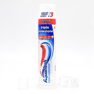 Aquafresh意大利牙膏通用三色按壓式直立式三色進(jìn)口薄荷味清新口 三色牙膏 三色牙膏-1支