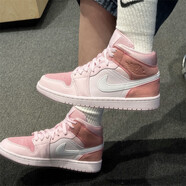 耐克（NIKE）女板鞋aj1 Air Jordan新款中高幫舒適透氣運動休閑籃球鞋【尖貨】 CW5379-600櫻花粉（女鞋尺碼） 39