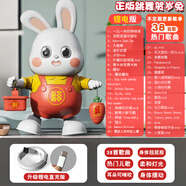 永聚樂(lè)新生嬰兒0-1歲3到6個(gè)月寶寶練習(xí)抬頭訓(xùn)練唱歌跳舞小兔子智力早教 USB版：賀歲跳舞小福兔【38首】