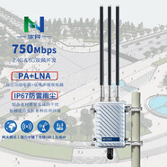 華異（N） 室外雙頻 750M無(wú)線(xiàn)AP路由器 IP67防水防雷防塵 wifi覆蓋基站 支持poe供電 【主基站+8/12dBi全向天線(xiàn)】