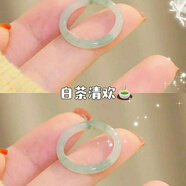 妙靈閣仿玉國風(fēng)細(xì)素圈戒指時尚素食指戒小眾古風(fēng)女 【白茶新歡】玉蘭一對 內(nèi)徑17mm(注意尺碼)