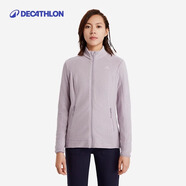 迪卡儂（DECATHLON）保暖戶外抓絨衣外套男女運(yùn)動(dòng)寬松秋搖粒絨外套沖鋒衣內(nèi)膽 女款-全拉鏈-紫羅蘭 2XL