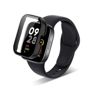 優(yōu)倫詩【現(xiàn)貨速發(fā)】適用紅米Redmi Watch3表帶紅米手表3保護(hù)殼智能運(yùn)動(dòng)手表3代多彩替換硅膠腕帶 黑色保護(hù)殼【殼膜一體丨防刮防摔】 適用：紅米Watch3手表
