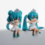 壽屋初音未來Q版公仔手辦 MIKU GK粘土模型動漫周邊送禮車載擺件玩具 小公主初音兩件套