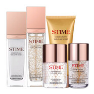 生態(tài)美黃金植物多肽五件套補水保濕抗皺面部呵護滋養修復護膚組合套餐 多肽潔面+水+乳液+眼霜+珍珠霜