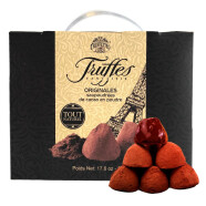 乔慕（Truffles）法国原装进口原味松露形代可可脂巧克力礼盒500送女友礼物