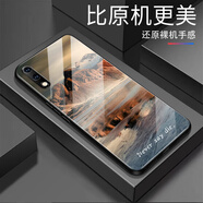 甄沛適用榮耀9x手機殼防摔honor9XPro鋼化玻璃耐臟不掉色榮耀8X外殼全包邊硅膠軟框風(fēng)景榮耀6X保護套 山河_G6876 榮耀9x