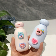 可愛洗發(fā)水沐浴露瓶子擠壓式乳液洗手液洗面奶分裝瓶旅行便攜防漏 1個 100ml多妹粉色藍色各