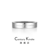 CENTURY& KINDLE小ck系列情侶戒指一對 滿(mǎn)天星戒指女 素圈戒指男情侶對戒生日禮物 白金色素圈 6號