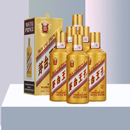 茅臺（MOUTAI）貴州茅臺王子酒 醬香型白酒 53度 500mL 6瓶 金王子整箱