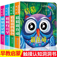 【包郵】幼兒?jiǎn)⒚蓤D書(shū)早教睡前圖畫(huà)故事書(shū)寶寶繪本 寶貝的奇妙洞洞書(shū) 全套4冊