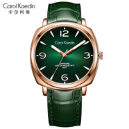 Carol Kaedin女美國時尚簡約防水女表精鋼夜光小綠表石英表女士手表211 CK211L.RN2.4（綠面綠帶）