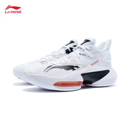 李寧（LI-NING）籃球鞋男新品冬季空襲VIII支撐穩(wěn)定中幫場(chǎng)地鞋運(yùn)動(dòng)鞋 標(biāo)準(zhǔn)白/黑色-4 41