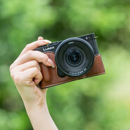 雨悅相機包松下S5m2保護套s5皮套S9手柄底座殼S5M2X皮套裝飾配件 S9咖色保護套