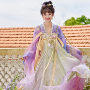 十三余小豆蔻兒[尋香三千-成都博物館聯(lián)名] 齊胸襦裙唐制漢服女裝 四件套 現(xiàn)貨 M