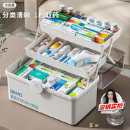 妙馨思藥箱家庭裝藥品收納盒醫藥箱家用多層透明大容量便攜式醫療小藥箱
