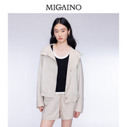 曼婭奴（MIGAINO）女裝2025年秋季新款城市輕戶(hù)外工裝風(fēng)簡(jiǎn)約百搭套裝MO32MC005 淺卡其 150/76A/XS