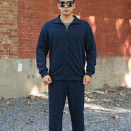 倍軍長(zhǎng)袖體能服套裝男訓(xùn)練服春秋透氣運(yùn)動(dòng)服速干冬季體能服 藏藍(lán)色 體能套裝(上衣+長(zhǎng)褲) 175/92-96