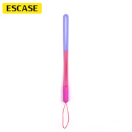 ESCASE 蘋果13手機掛繩相機短手腕繩錢包移動硬盤盤鑰匙證件掛飾iPhone12pro華為榮耀等硅膠軟款紫紅色ES-XS2