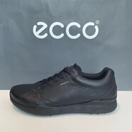 ECCO愛步男鞋牛皮防水透氣減震休閑鞋高爾夫健步131644/131654/131664 黑色131654-01001 46