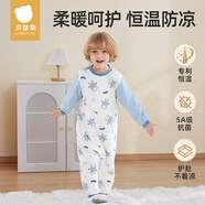 貝肽斯兒童睡衣秋冬夾棉恒溫款連體衣男童女童寶寶純棉家居服衣服