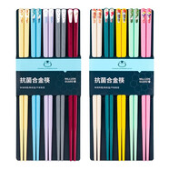 CTRLEND筷子分餐筷家用合金筷子國潮一人一筷防滑耐高溫易清洗 新款5雙分餐筷（隨機(jī)）