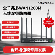 磊科（netcore） 全千兆多WAN1200M無線雙頻路由器中小企業(yè)wifi辦公一鍵通 全國醫(yī)保專用路由器 COVER6(1800M wifi6支持組網(wǎng))