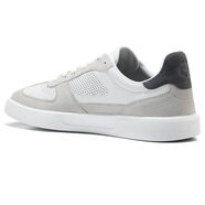 Cole Haan 歌涵 男士牛皮革鞋面透氣時(shí)尚潮流板鞋運(yùn)動鞋休閑鞋 微芯片/灰色細(xì)條紋/光纖白色 9